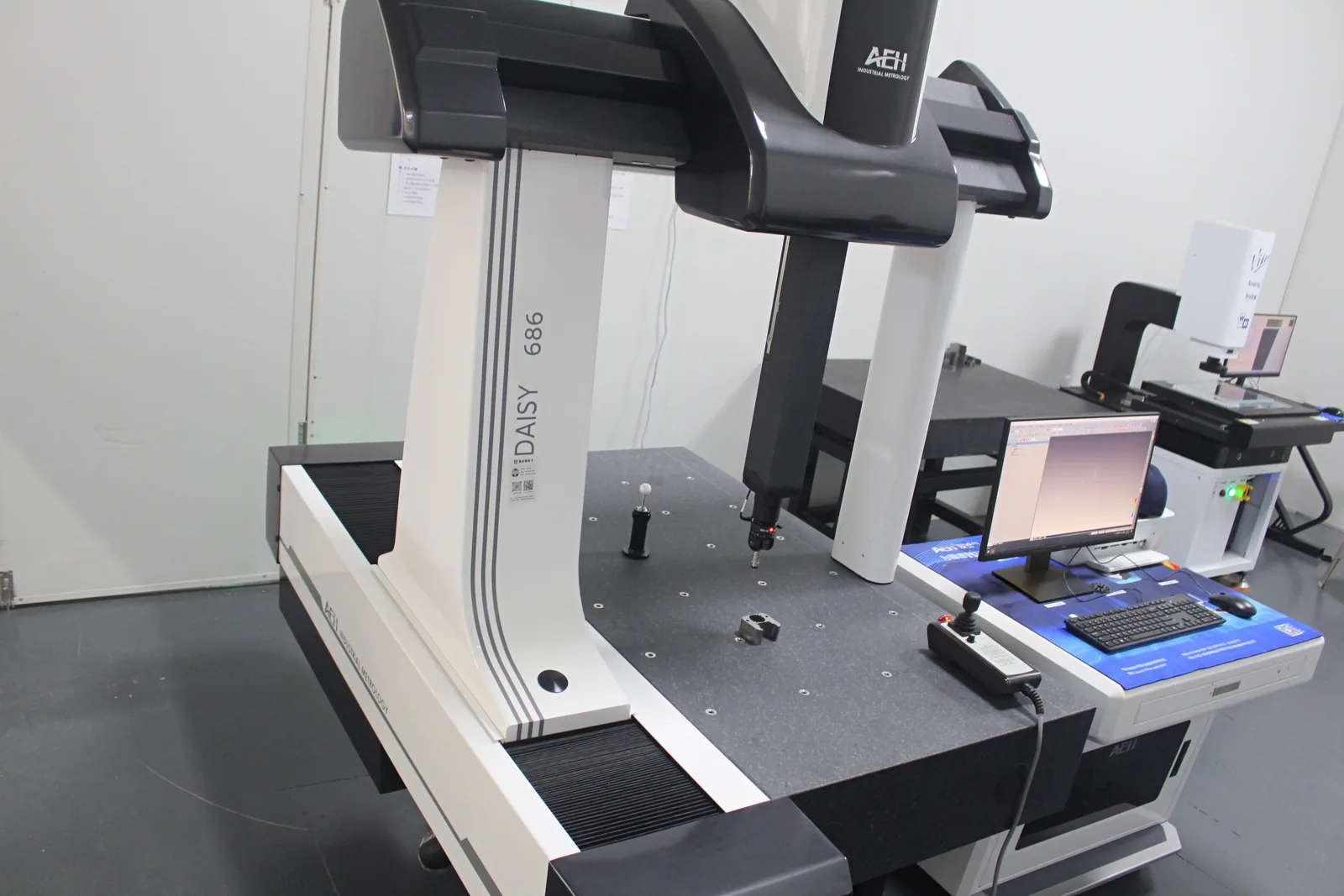 The coordinate measuring machine in the quality lab.